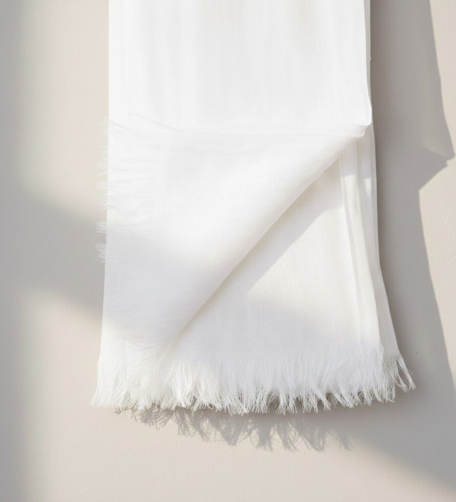 PURE LINEN PASHMINA - Extra-Fine Italian Scarf - Image 2