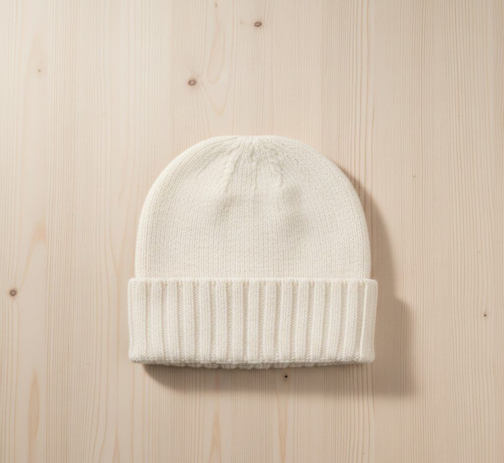 Berretto Maglia rasata 100% CASHMERE - immagine 5