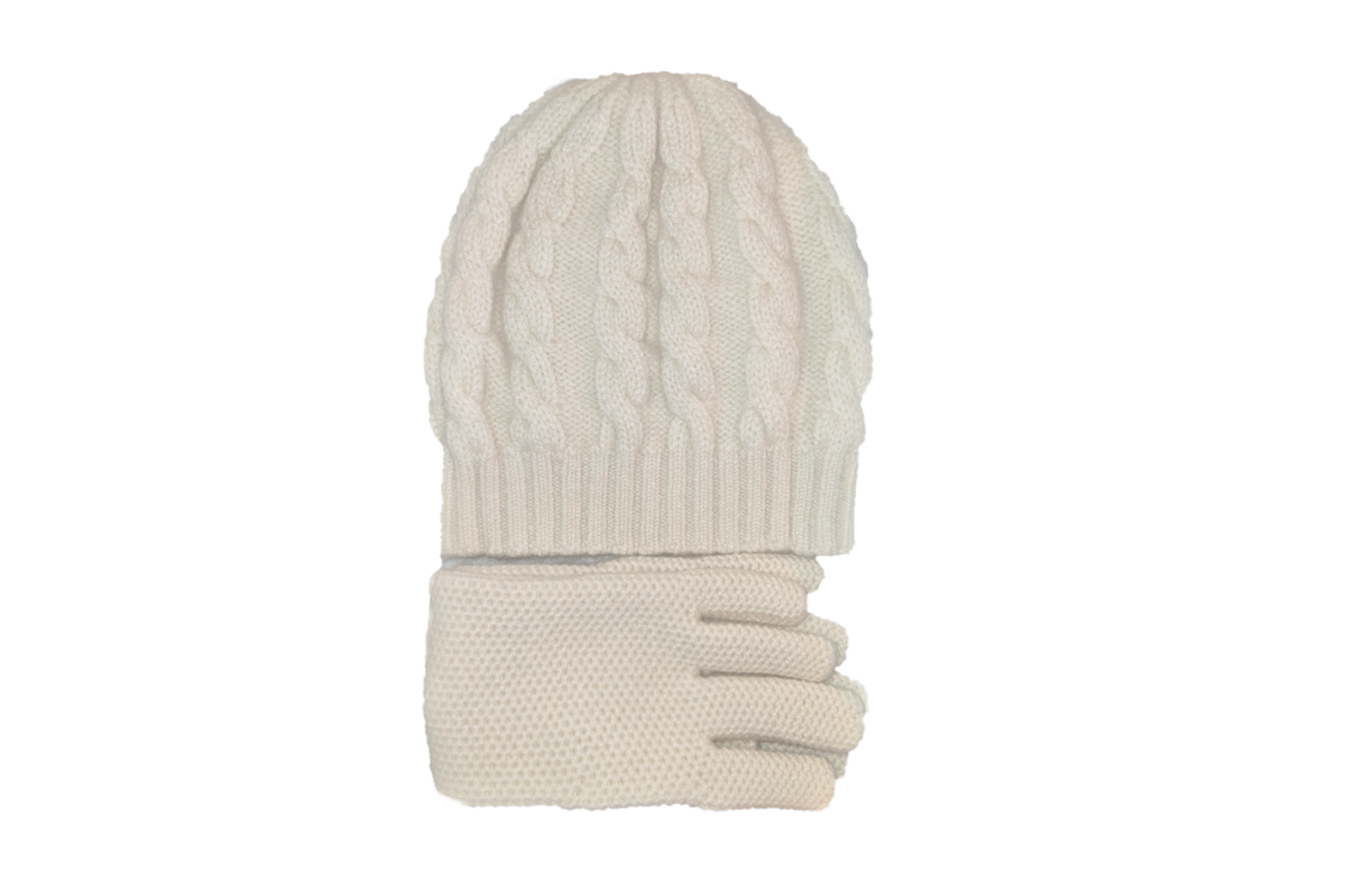 CAPPELLO e GUANTI 100% CASHMERE - immagine 2