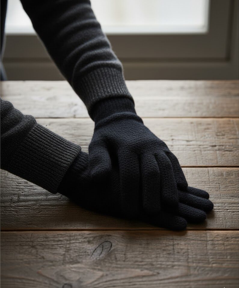 Guanti nido d'ape 100% cashmere - immagine 2