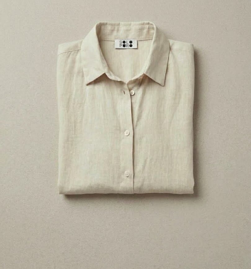CAMICIA DONNA OVERSIZE 100% LINO - MADE IN ITALY