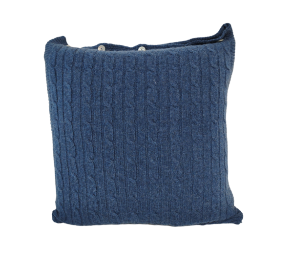 COPRICUSCINO IN MAGLIA A TRECCE 100% CASHMERE
