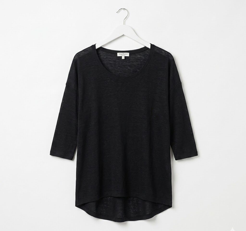 MAGLIA OVERSIZE IN JERSEY DI LINO SUPERFINE - immagine 2