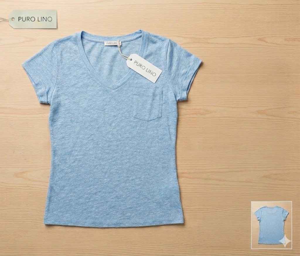 T- SHIRT JERSEY DI LINO SUPERFINE - immagine 3