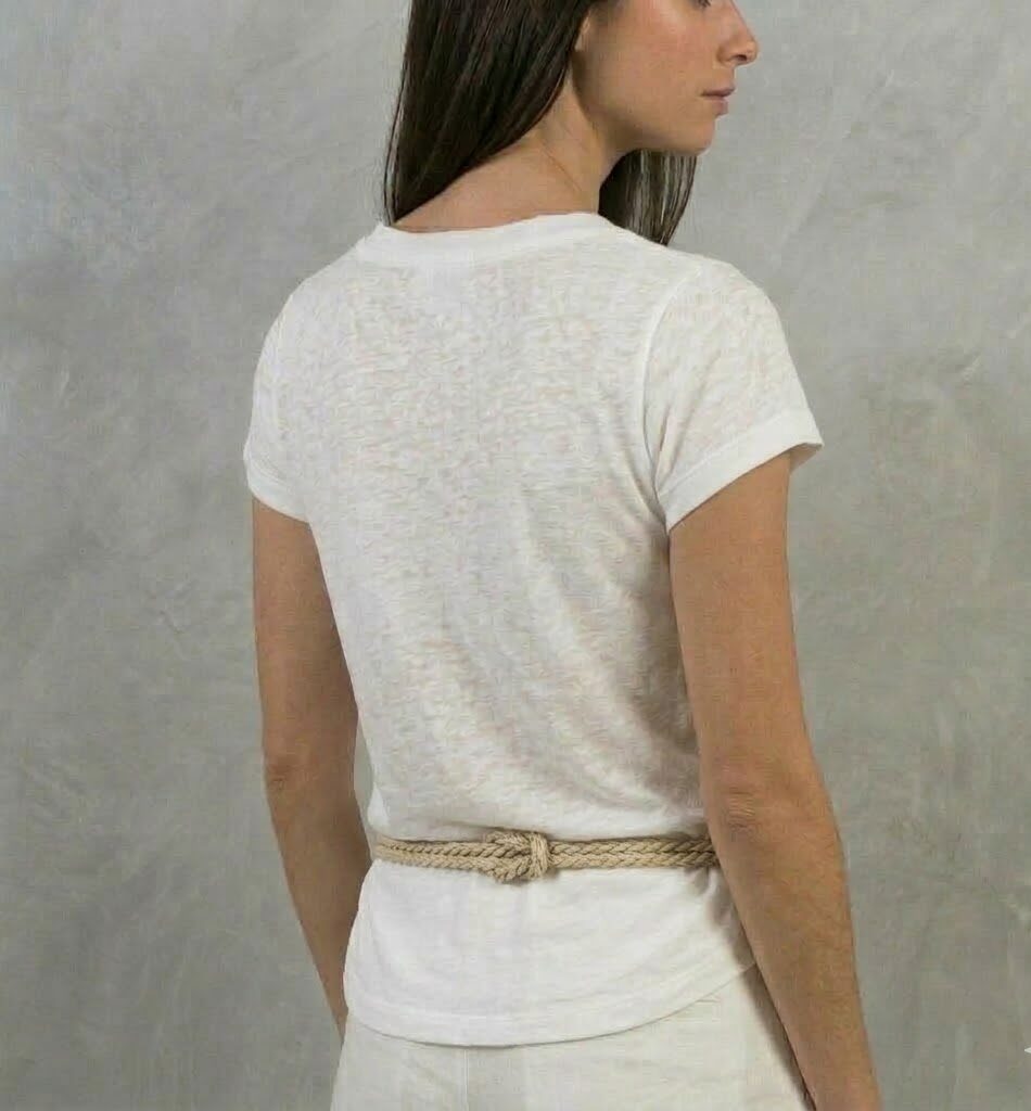 T- SHIRT JERSEY DI LINO SUPERFINE - immagine 2