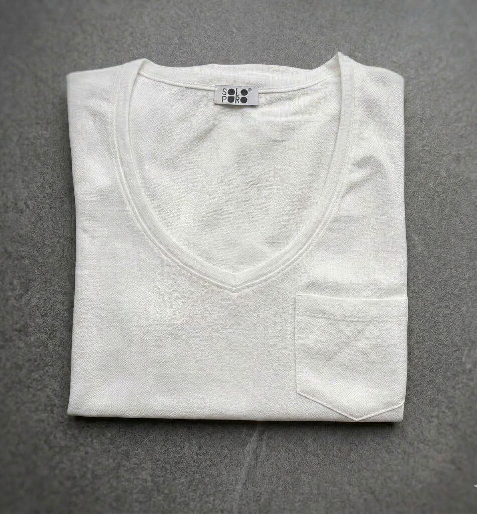 T- SHIRT JERSEY DI LINO SUPERFINE - immagine 3