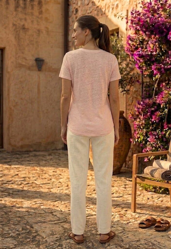 T- SHIRT JERSEY DI LINO SUPERFINE - immagine 2