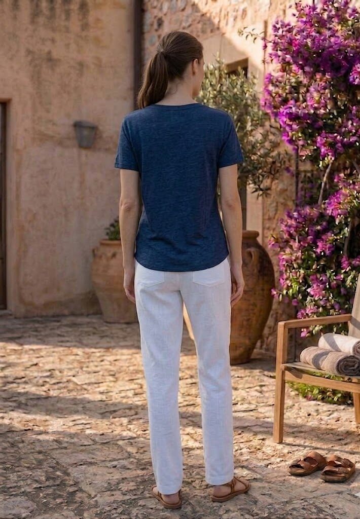 T- SHIRT JERSEY DI LINO SUPERFINE - immagine 2