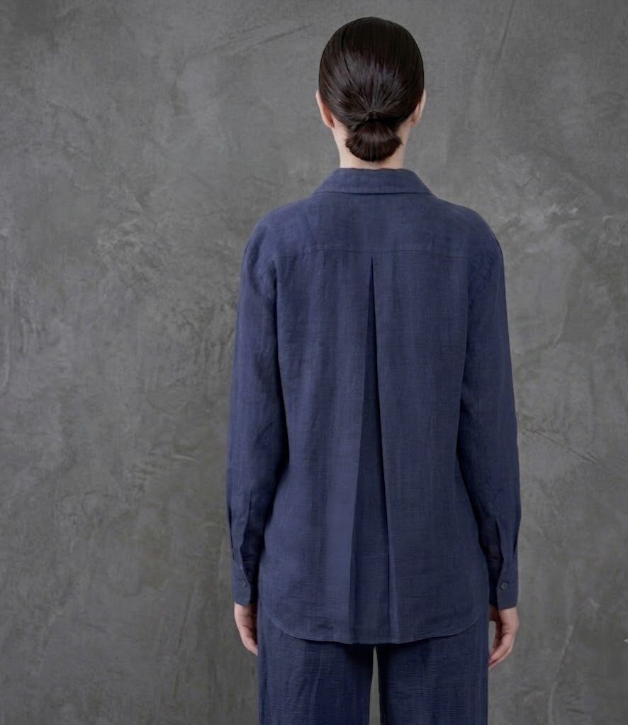 CAMICIA DONNA OVERSIZE 100% LINO - immagine 3