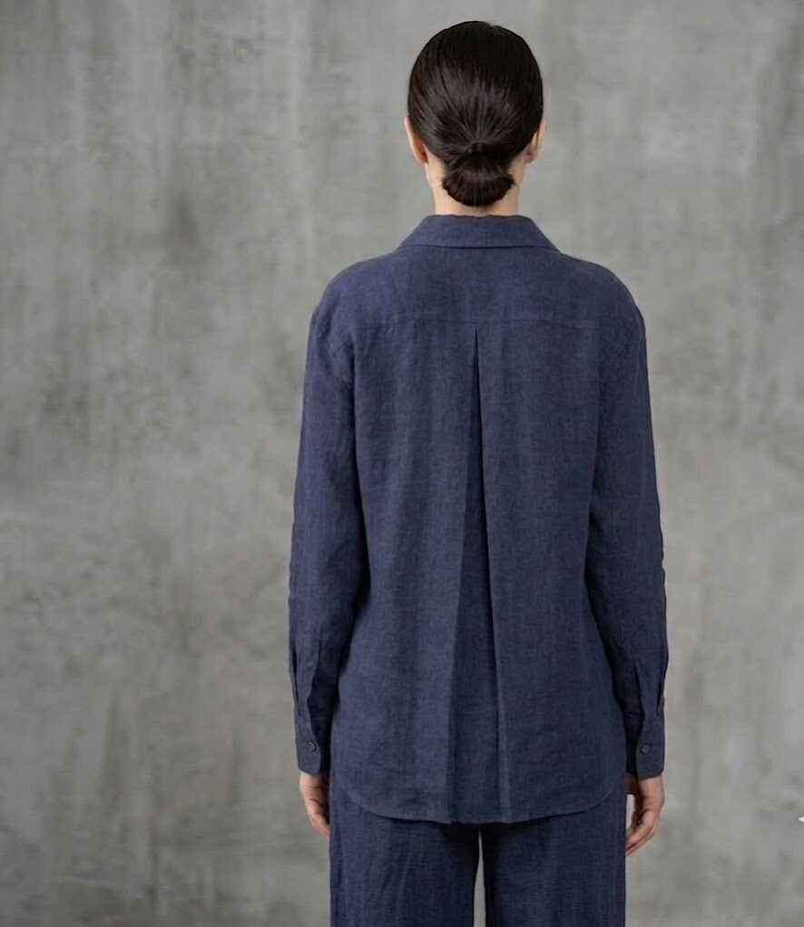 CAMICIA DONNA OVERSIZE 100% LINO - immagine 3